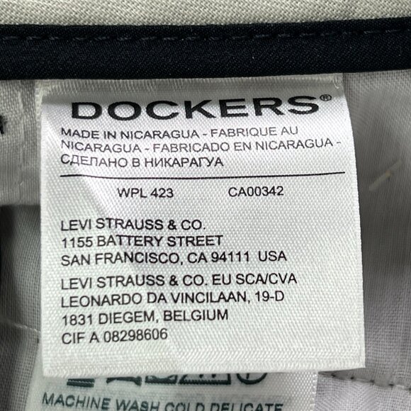 New Docker Easy Khaki Pants Mens 38 X 29 Black All Motion Comfort Waistband - Picture 8 of 13